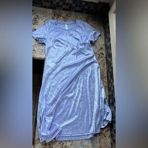 Lavender velvet dress